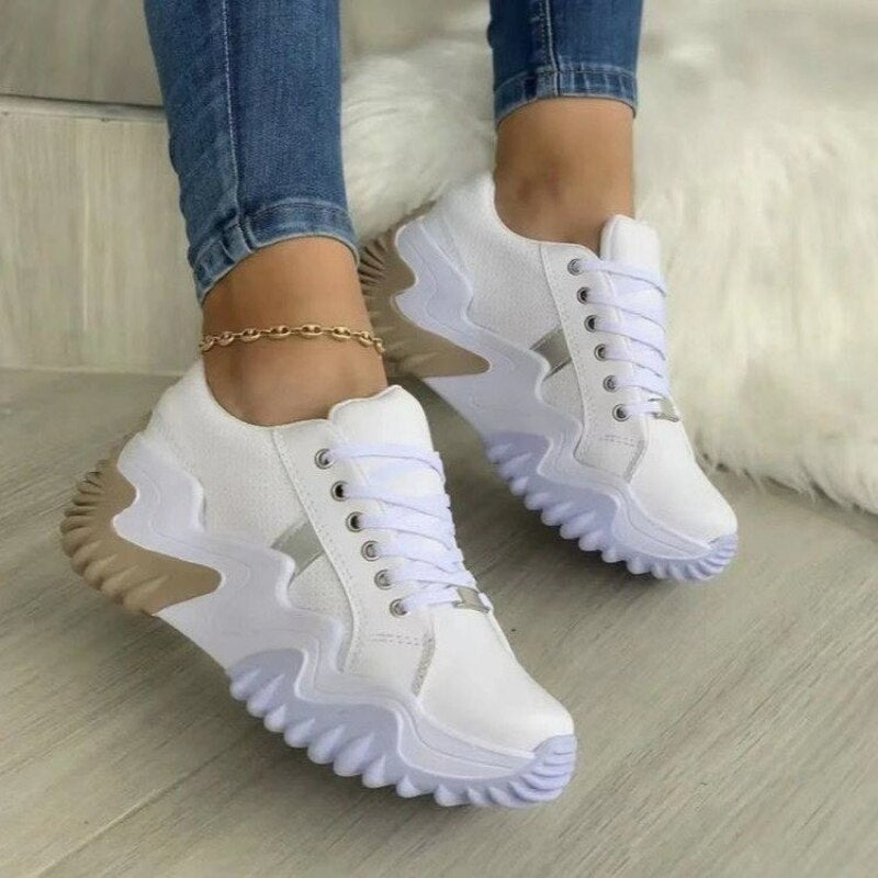 Kasia- Zapatillas Ortopédicas de Cuero con Patchwork