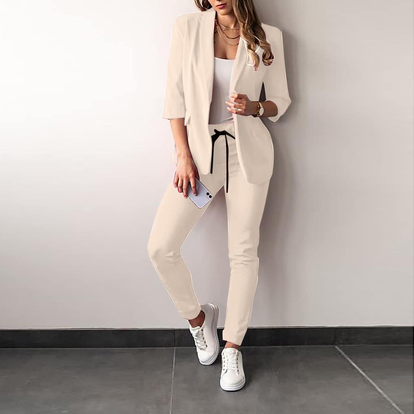 Farrah - Conjunto de Blazer y Pantalones de Estilo Elegante y Sin Esfuerzo