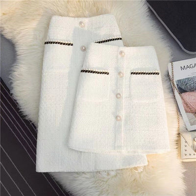 Kamille - Falda A-Line en Tweed Sartorial