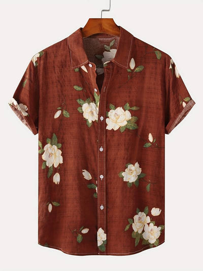 Kenneth - Camisa Casual de Manga Corta con Estilo Fresco